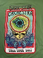 Dark Star Orchestra Fall Tour 2017 T-Shirt Green 2Side Remake MI708