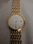 Seiko Men's Vintage Gold Tone Watch Working New Battery Model 739-OA59 SN 962205