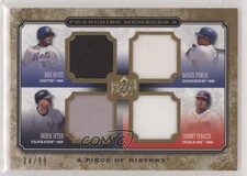 2008 A Piece of History Gold Jerseys 34/99 Rafael Furcal Derek Jeter HOF 0sg4