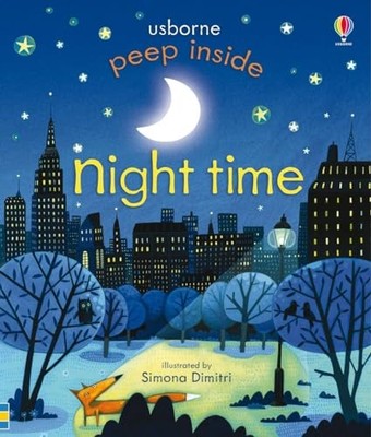 Peep Inside Night-Time by Anna Milbourne Book The Fast Free Shipping