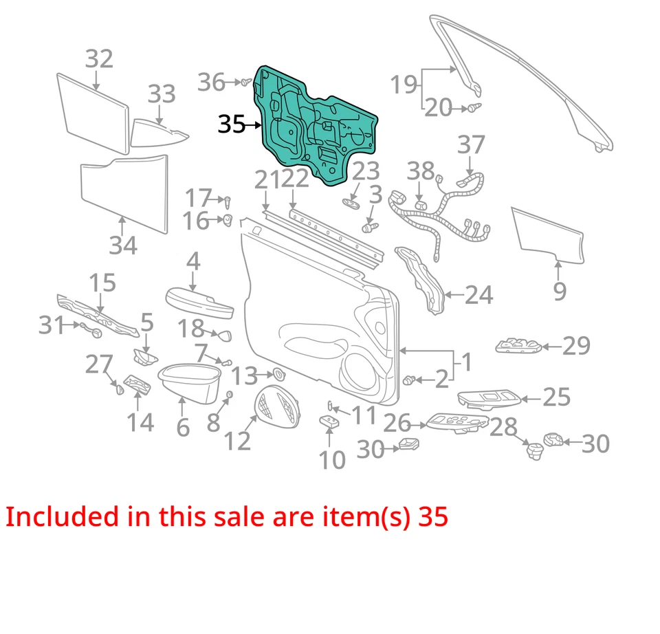 SE ADAPTA A DEFLECTOR CADILLAC DEVILLE 2000-2005 ASM FRT S/D WAT 25716195 - NUEVO OEM Foto 2 de 3