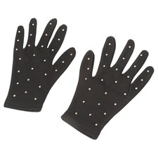 Figure Skating Gloves Shimmering Ice Skating Gloves Stretchy for Performance