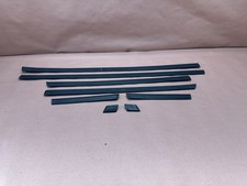 Bmw E34 530 530it M5 Exterior Body Door Molding Trim Strip Black Set Oem 94255