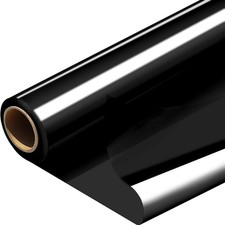 PerkHomy Clear Cellophane Wrap Roll 16" 3 Mil Thick 100ft 16in Width , Black
