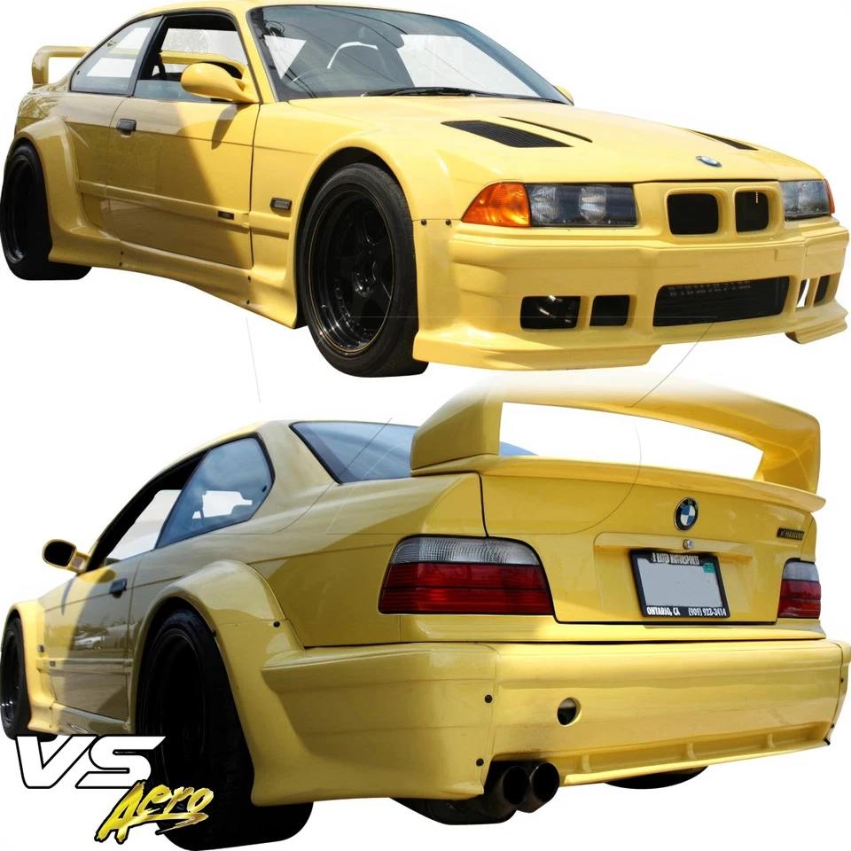VSaero FRP RIEG DTM Wide Body Kit 8pc 318i 325i (E36) 2dr Coupe for 3-Series BM Foto 2 de 3
