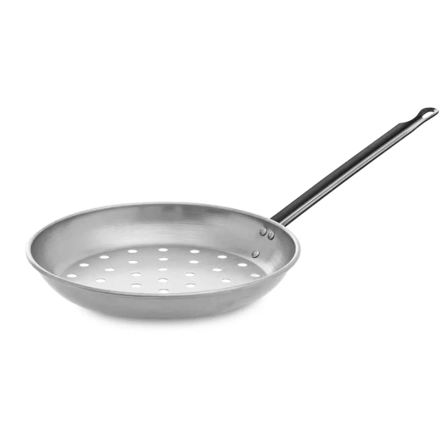 Vaello Carbon Steel Chestnut Roasting Pan - Traditional Chestnut Roaster - 28cm