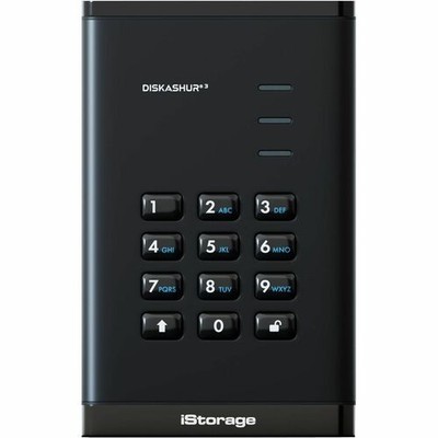 iStorage diskAshur3 500 GB Portable Hard Drive - 2.5  External - Black - TAA Com