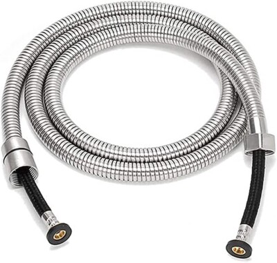 RV Hotel Spa Long Stainless Steel EPDM Tube Stretchable Shower Hose 2M 79'' inch