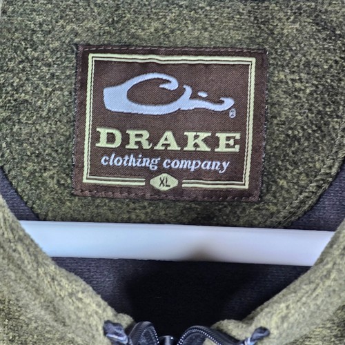 Drake Waterfowl Vest Mens XL Green Hunting Layering Fleece Windproof Heather - Picture 6 of 10