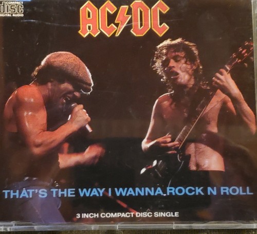 AC/DC RARE 3 Inch CD That's The Way I Wanna Rock N Roll | eBay