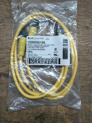 Répartiteur (splitter) Molex 1200680196 - 4 Pôles Femelle Droite - Connecteur Jaune - Neuf