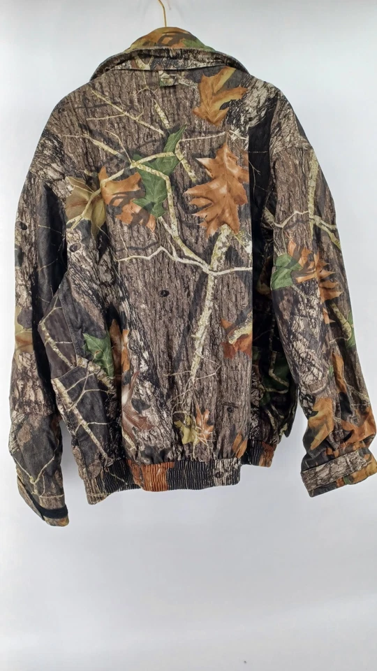 Chaqueta Bear Creek Para Hombre Grande Camuflaje Verde Manga Larga Vellón Cremallera Caza Foto 2 de 4