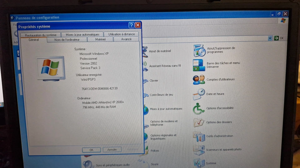 Acer Aspire 1350 Series Windows XP Pro SP Athlon 2600+ 512Mo HDD 40Go VINTAGE - Photo 2/4