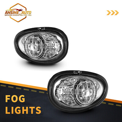 Black clear Fog Lights for 1998-2004 Dodge Intrepid Projectors Driving Lamps