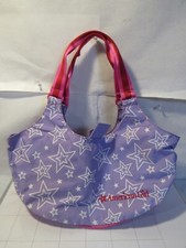 American Girl Two Doll Tote Purple Pink Stars Full Size D17K
