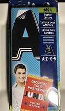 ArtSkills Quick Jumbo Poster Letters 180 PCS A-Z 0-9 5 Colors