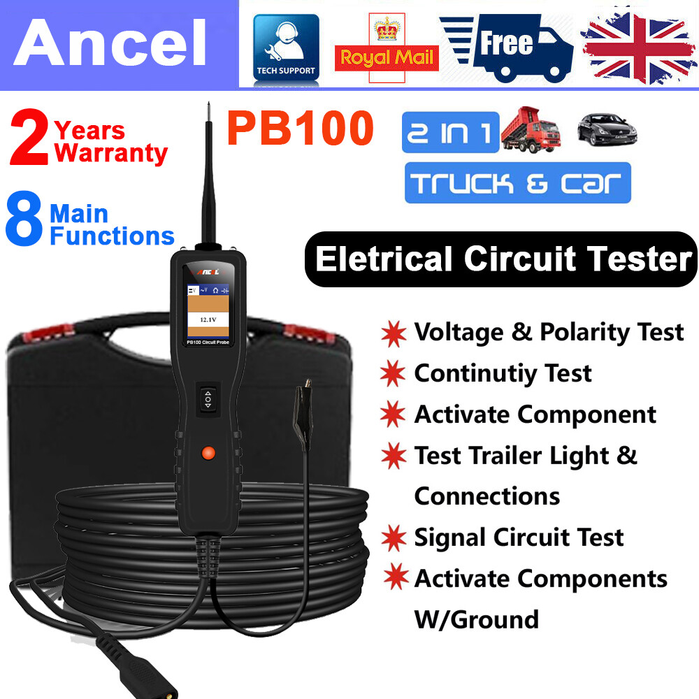 Ancel Car/Truck 12V&24V PowerScan Circuit Tester Electrical Power Probe AVOmeter