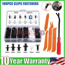 Car Retainer Clips Auto Fasteners Push Trim Clips Pin Rivet Bumper Kit For Honda