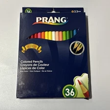 Prang Colored Pencils – 36 Colors - NEW 3.3mm Includes Metallic Gold & Silver