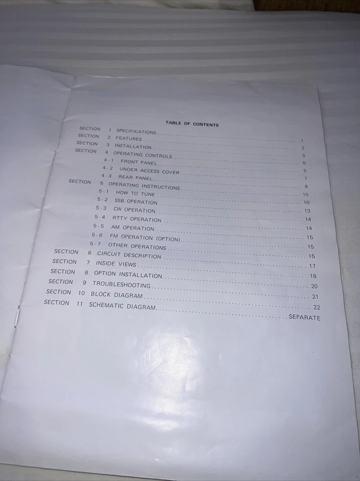ICOM IC-R70 INSTRUCTION MANUAL ORIGINAL - Image 3 of 4
