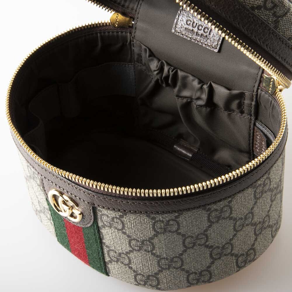 Gucci Ophidia Gg Supreme Lg Cosmetic Vanity Bag 627463 with Dust