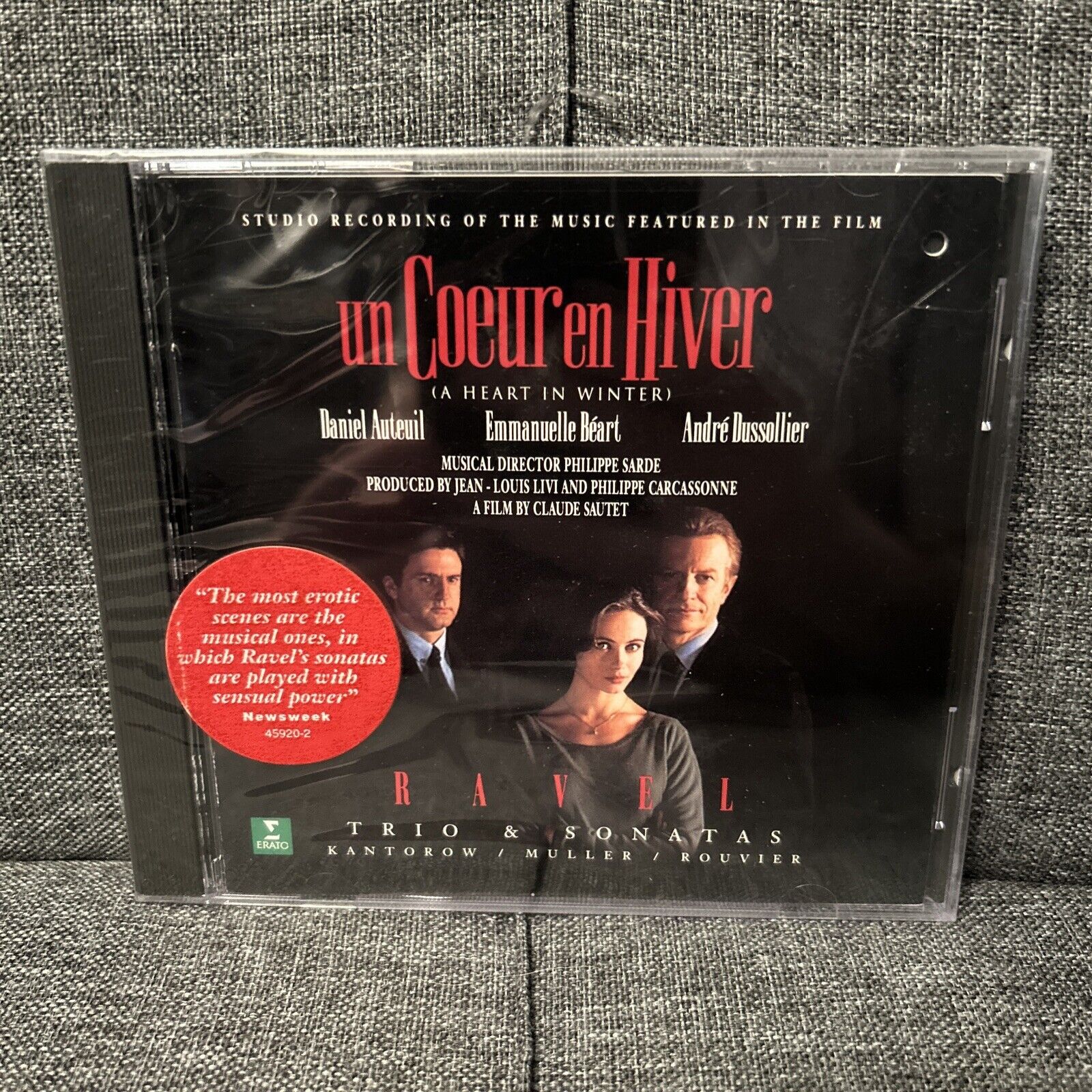 RARE! NEW UN COEUR EN HIVER 1993 CD Soundtrack Jean-Jacques Kantorow Erato Ravel