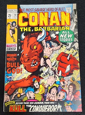 CONAN The BARBARIAN #10 (Marvel 1971) VF Barry Windsor Smith
