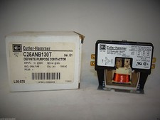 New Overstock Cutler-Hammer C25ANB130T 1-Pole Contactor 24V 30 FLA