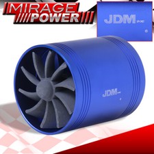 Supercharger Air Intake Gas Mpg Saver Fuel Dual Fan 2.5 Blue For Civic Accord Supercharger Air Intake Gas Mpg Saver Fuel Dual Fan 2.5 Blue For Civic Accord
