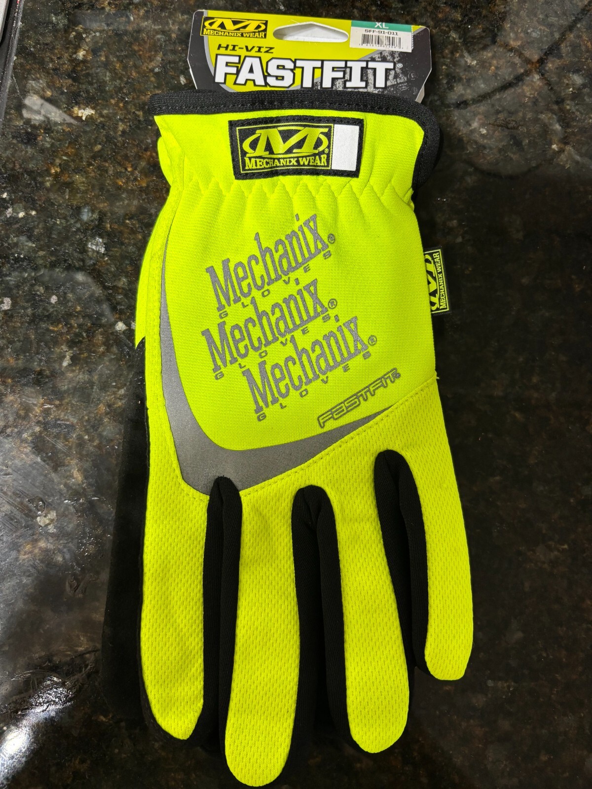 Mechanix Wear Gloves Hi-Viz FastFit Touchscreen Fluorescent Material Size xl