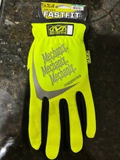Mechanix Wear Gloves Hi-Viz FastFit Touchscreen Fluorescent Material Size xl