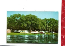 Vintage post card trailer city Chippewa lake Oho 