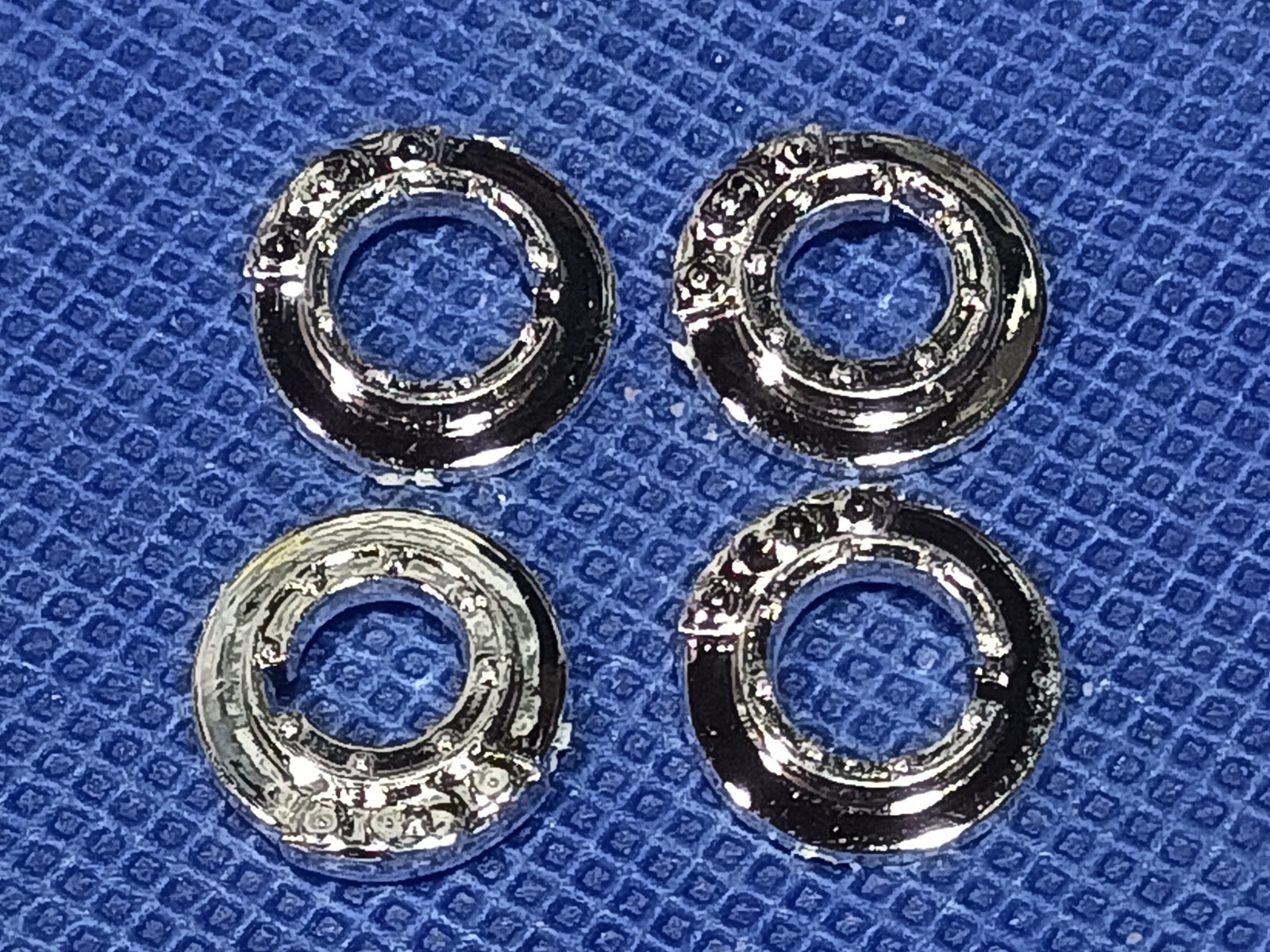 Chrome 🌟 Brake Rotors 1932 Ford Speedwagon 1:25 1000s Model Car Parts 4 Sale.