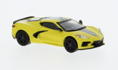 Premium Classixxs 870672 Chevrolet Corvette C8 Stingray hellgelb/schwarz 1:87