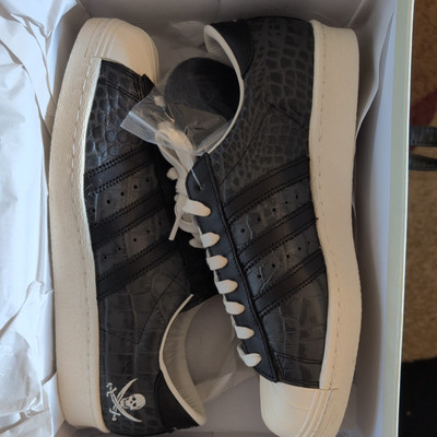adidas gazelle silver green womens X Neighborhood Superstar