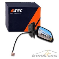 Atec AußEnspiegel Spiegel Rechts Konvex Beheizbar Elek Schwarz FÜR Vw Polo 05-09