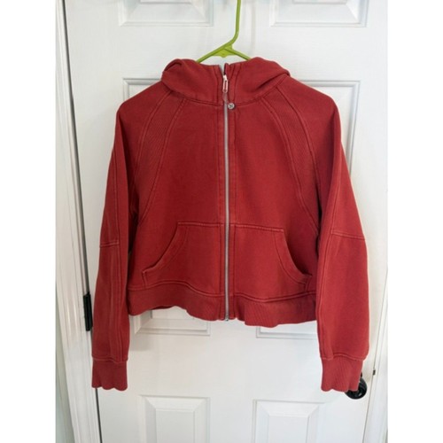 Lululemon Scuba Oversized Full-Zip Hoodie Size M/L Red Rock
