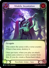 FAB  RAINBOW FOIL  Malefic Incantation (Blue)  - Rosetta Card # 132