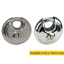 Image of Kasp 160 Series High Security Stainless Steel Disc Padlock Heavy Duty Pick Proof