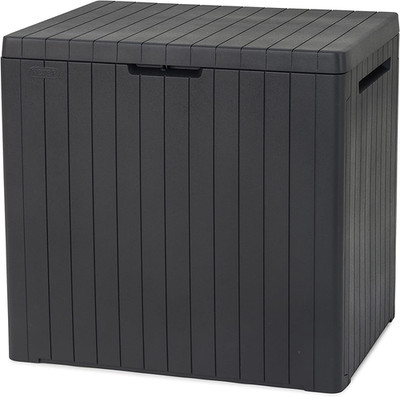 Keter City Box, Aufbewahrungsbox, Dunkelgrau, Inhalt: 113L, Maße: Hxtxb 55X44X57