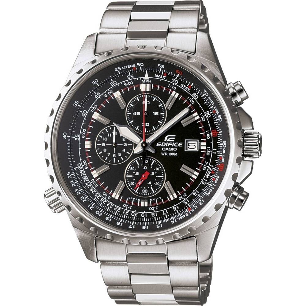 Casio EF-527D-1AVEF montre-bracelet analogique homme acier étanche 100m cadran noir