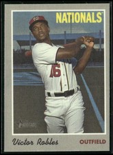 2019 Topps Heritage #28 Victor Robles 1970 Cloth Stickers