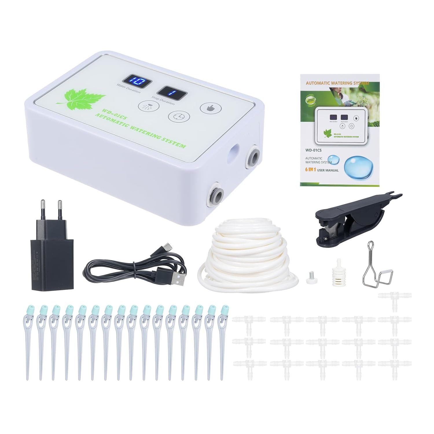 Aedcbaide Sistema di Irrigazione Automatica, 12 kit di Irrigazione a Aedcbaide Sistema di Irrigazione Automatica, 12 kit di Irrigazione a