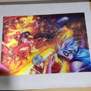 Anime & Manga Multi Character Collage One Piece, Naruto, Dragon Ball 3D Poster