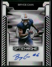 2025 Leaf Optichrome #BA-BC1 Bryce Cain Base Autographs Prismatic Silver 1/10