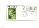 1972 JERSEY - WILD FLOWERS FDC FROM COLLECTION L15
