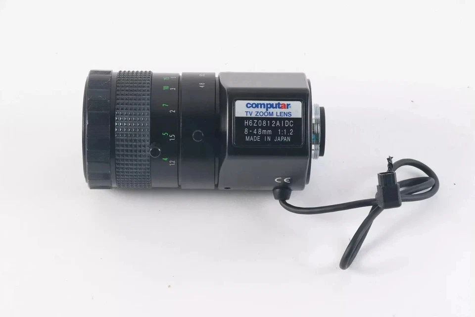 Computar H6Z0812AIDC 8-48mm 1:1.2 TV Zoom Lens W/ Lens Cap - Image 3 of 3