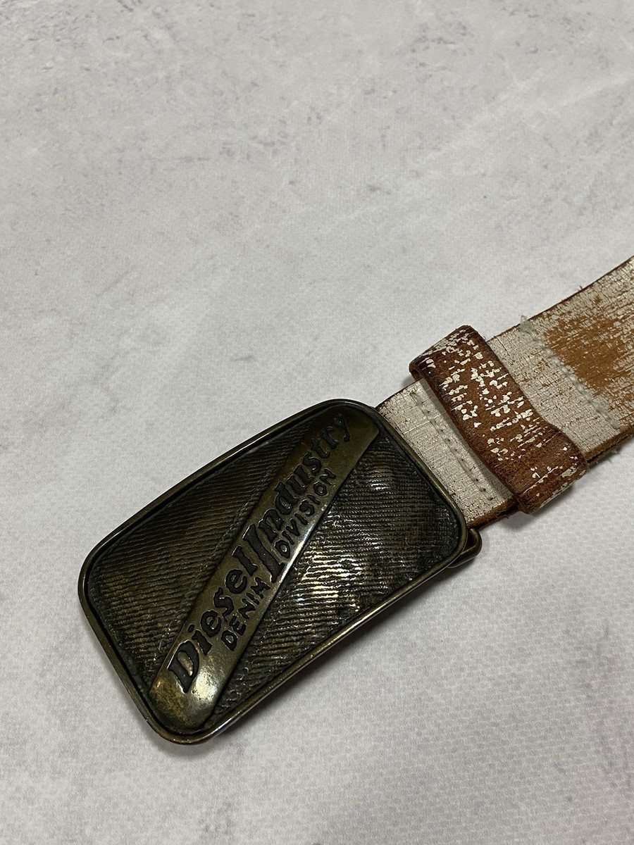 小物 Rare Diesel Logo Buckle Design Belt Diesel Men Rare Diesel Logo Buckle Design Belt Vhtf Luxury