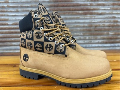Limited Edition Timberland Wheat Patchwork Boots Men's Sz 9.5 RARE/HTF PRISTINE!