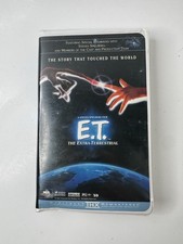 ET The Extra-Terrestrial VHS Clamshell Movie Steven Spielberg SciFi Cult Classic